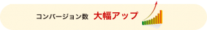 コンバージョン数の大幅アップを達成